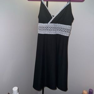 black cotton dress